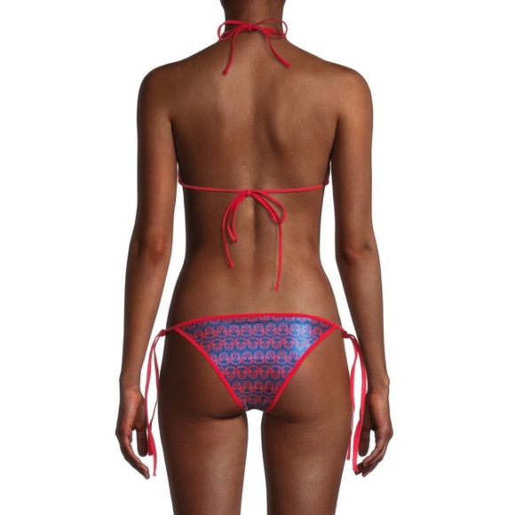 NWOT Zadig and Voltaire Iridescent Skull Bikini Top & Bottom Set - Picture 5 of 5